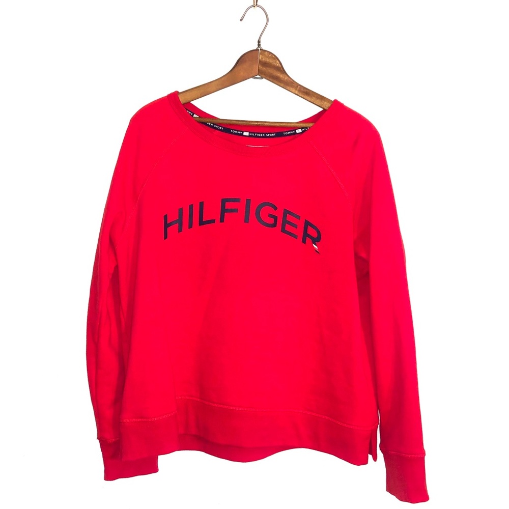 Tommy Hilfiger Red Crewneck Sweater